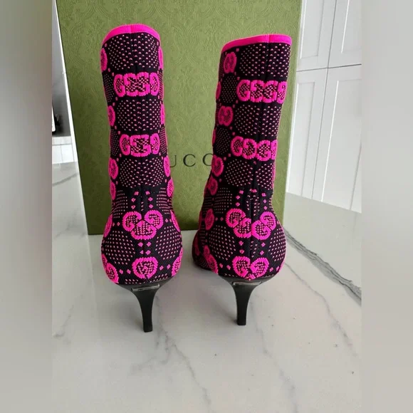 Gucci GG Jersey Tom Technical Fabric Boot - Picture 4 of 10